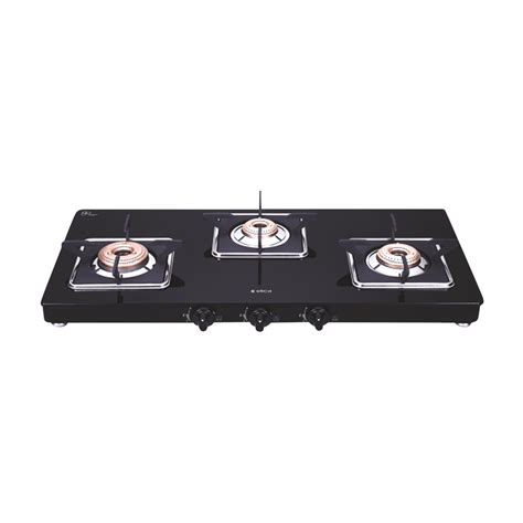 elica glass 3 burner gas stove 773 ct vetro